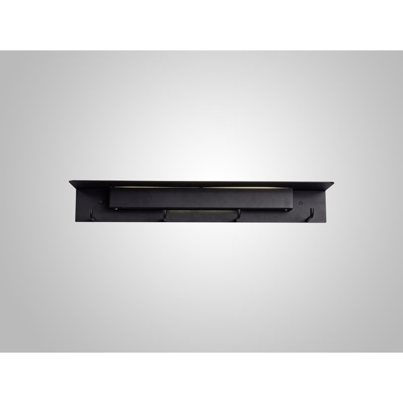 Fuerteventura LED Flush Mounted Sconce, Matt Black