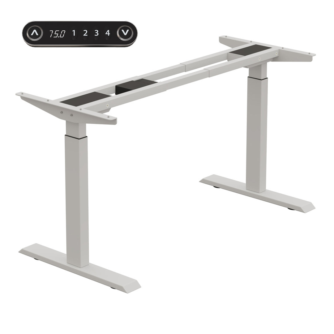 Dual Motor Electric Bracket Height Adjustable Standing Desk Inbox Zero Color 