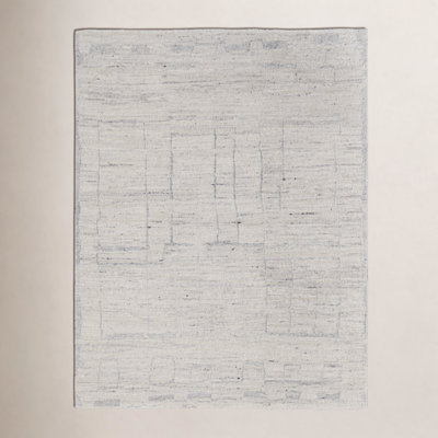 Hand-Woven Abstract Wool Rug