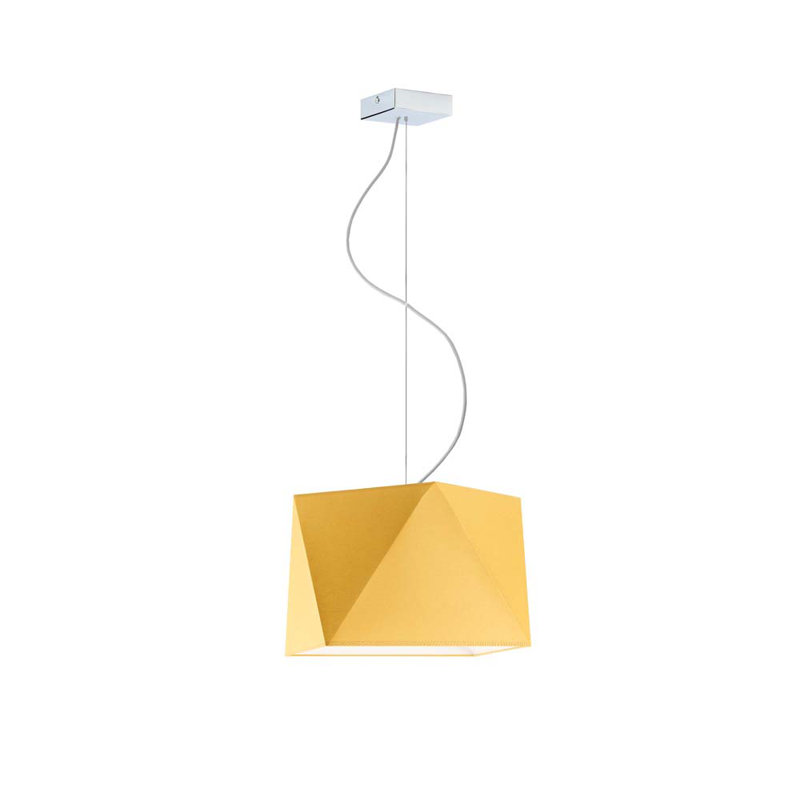 Deneice 1 - Light Single Pendant, Yellow, Silver