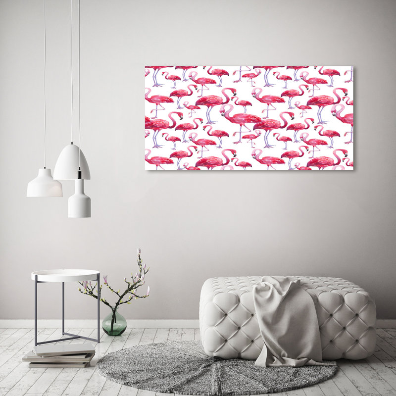 Flamingos - Wrapped Canvas Print