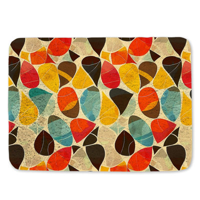 Tapis de bain géométrique abstrait