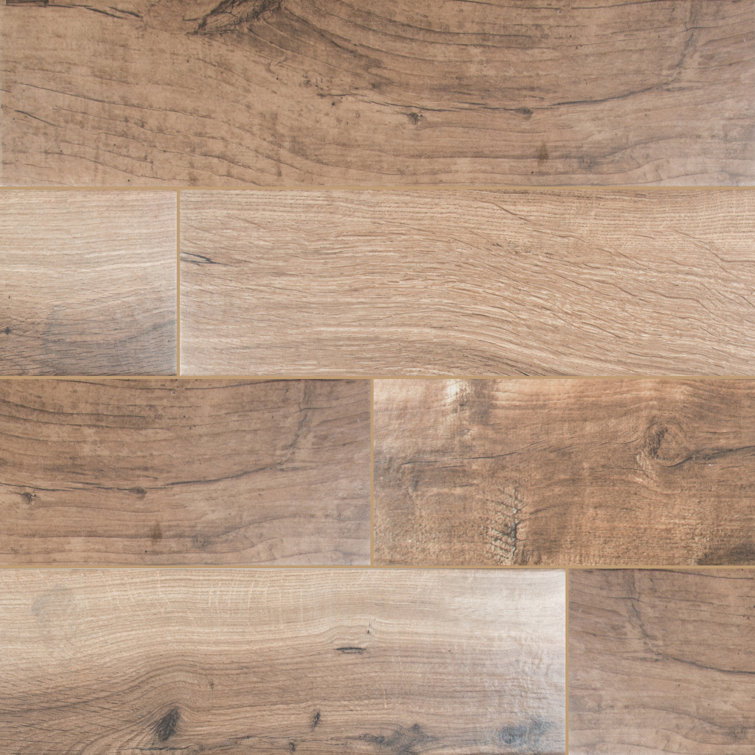 Arbor Cognac 6 in. x 36 in. Matte Porcelain Floor and Wall Tile (15 sq. ft./case)