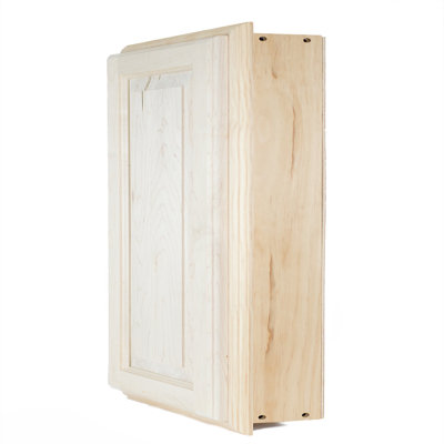 Armoire à pharmacie encastrée avec 1 porte et 3 tablettes réglables