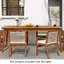 Table de salle à manger pour 8 personnes en bois d'acacia, table de bistro rectangulaire, table de patio pour terrasse, jardin, piscine et cour arrière-118320280