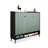 Black + Green Manufactured wood Shoe Storage