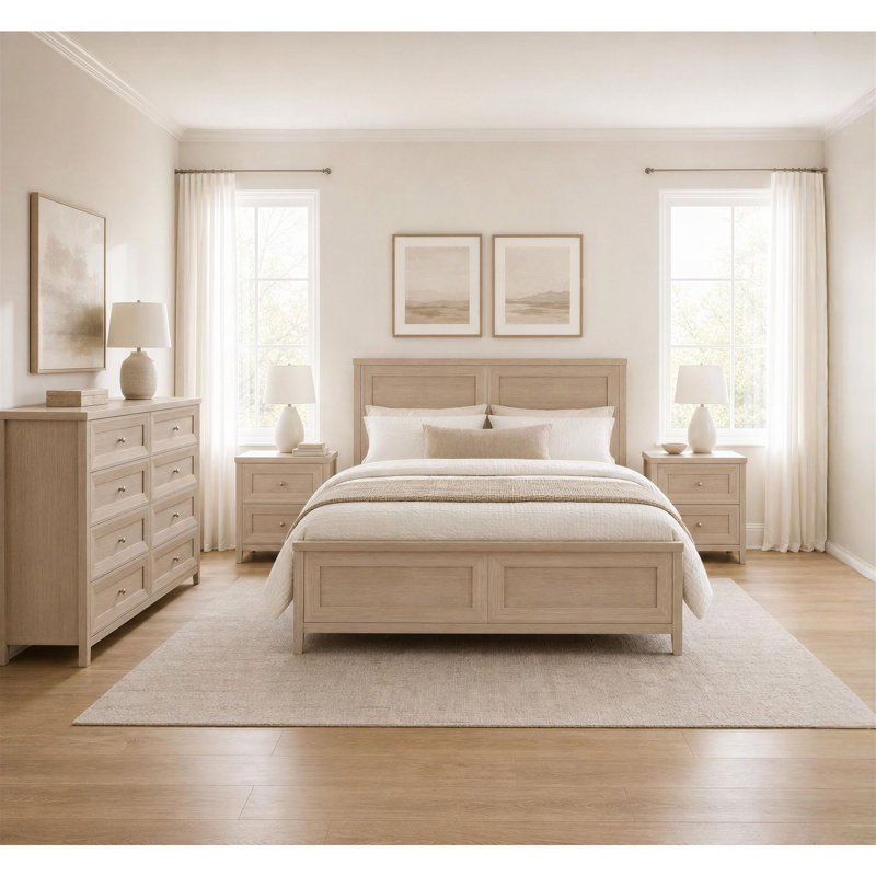 Acero 8 Drawers Dresser, Ivory White