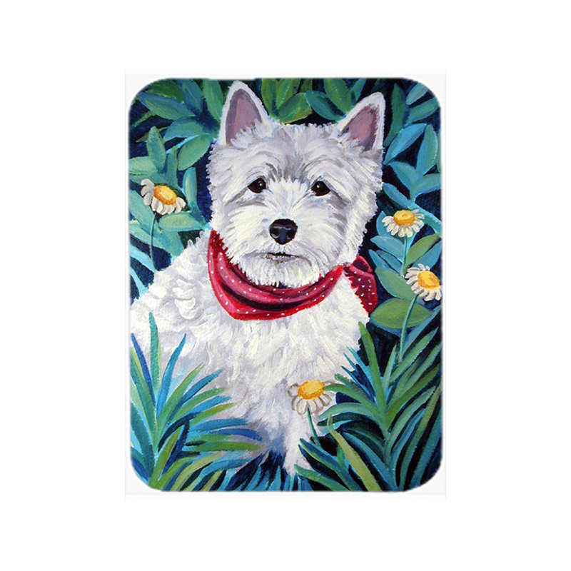East Urban Home Westie Glass Cutting Board