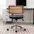 Carli Rattan Leather Office Chair-17400992