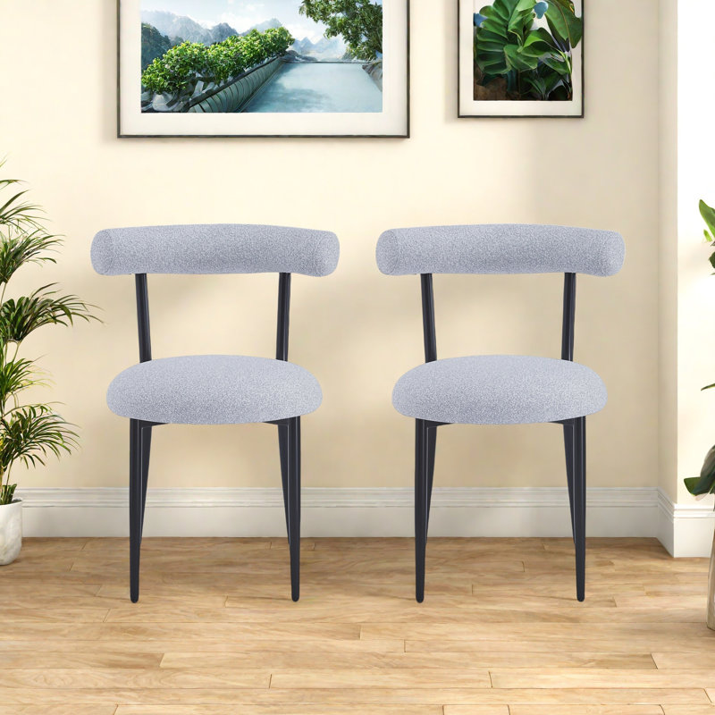 Chaise de salle à manger (ensemble de 2), Gris