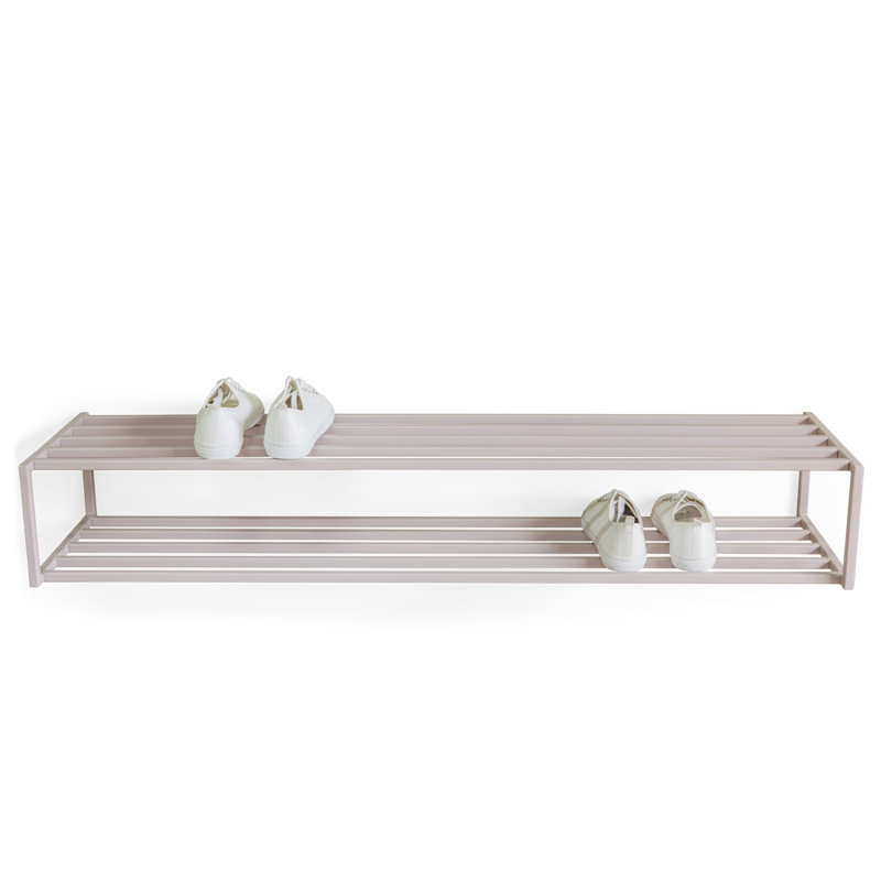 School 20 Pair Shoe Rack, Silky Taupe