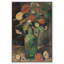 Art floral sur toile verte-105309264-105309269