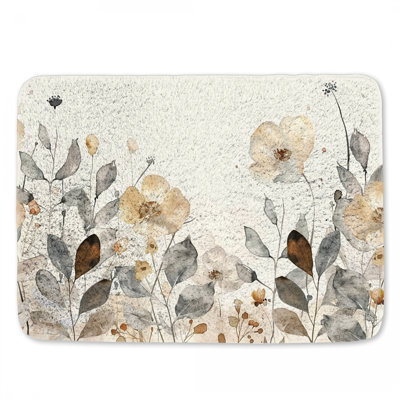 Tapis de bain en microfibre / microsuède