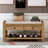 4 Pair Shoe Storage Bench with Removable Cushion-778445764