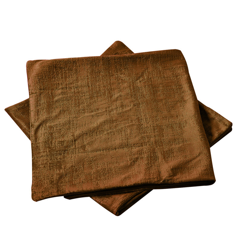 Rectangular Lumbar Cushion Cover, Tobacco Brown