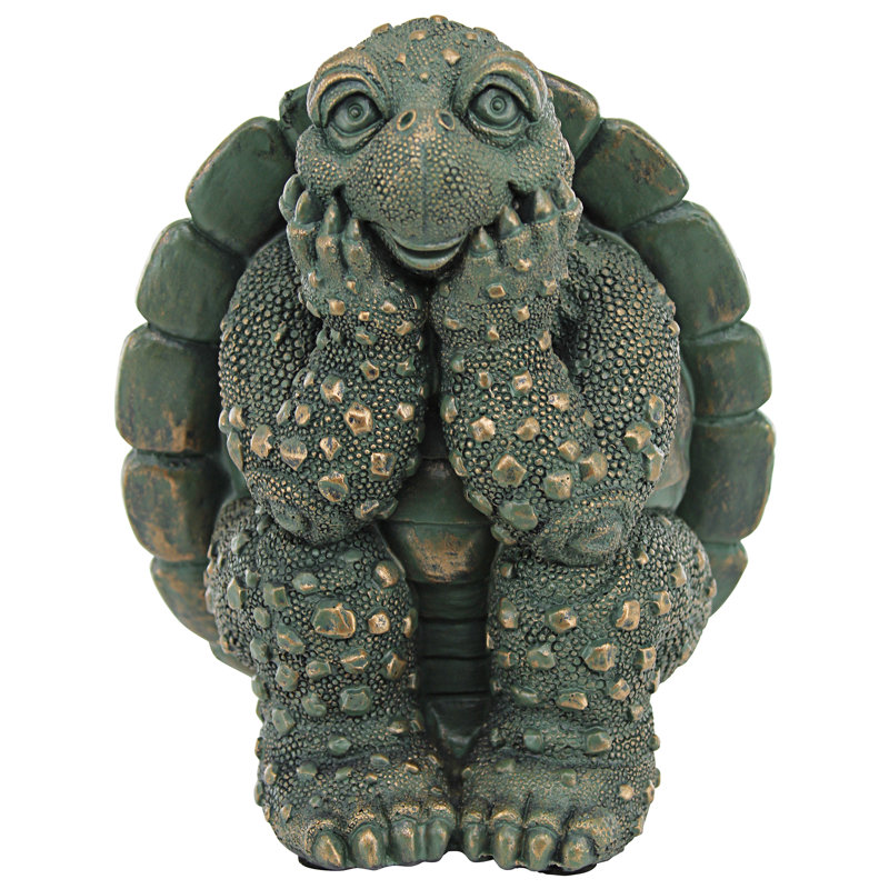 Statue de jardin tortue penseur