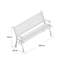 Windsor Metal and Wood Bench