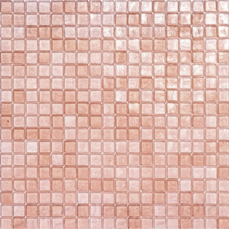 Blush 5/8" x 5/8" Glass Mosaic