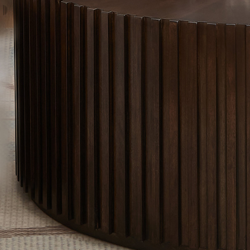 Chilmonik Solid Wood Nesting Coffee Table, Dark Walnut