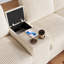 6 Seater Corduroy Sofa-1379565294