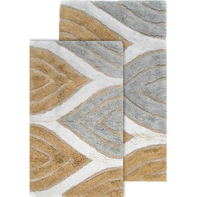 LuxSoft Spa Bath Rug Duo - Ultra Plush 2-Piece Set (21x34 & 24x40) for Ultimate Comfort and Absorbency