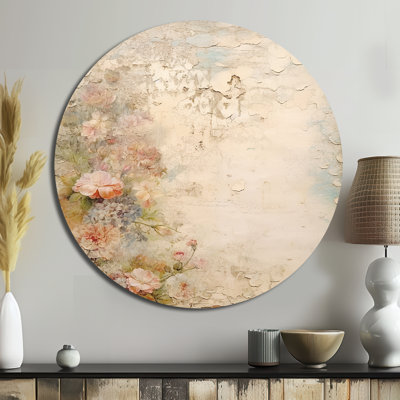 Ozan - Floral Round Metal Art
