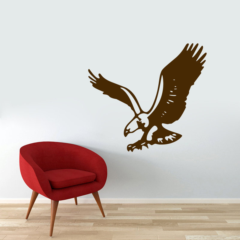 Décalcomanie murale eagle pavillon, Brun