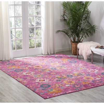 Geomar Floral Area Rug