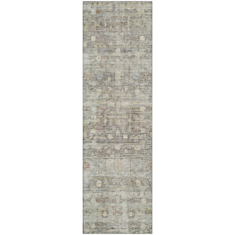 Premium Machine Washable Ponce AMF1768 Geometric Rug