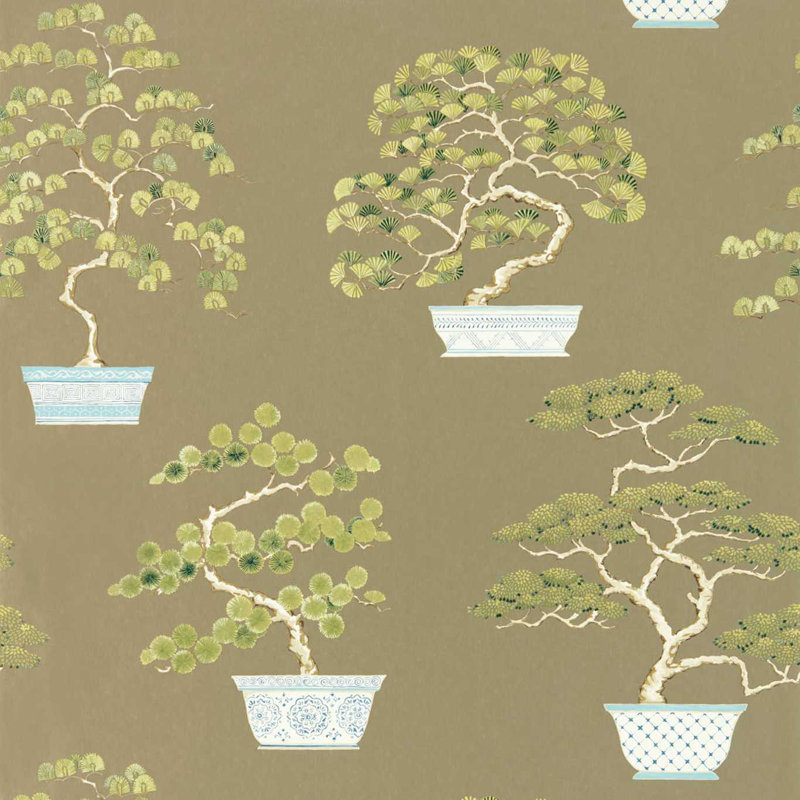 Penjing Wallpaper, Scallion Green