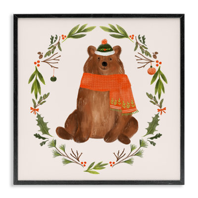 Art mural en toile Holiday Holiday Wreaf par Laura Konyndyk