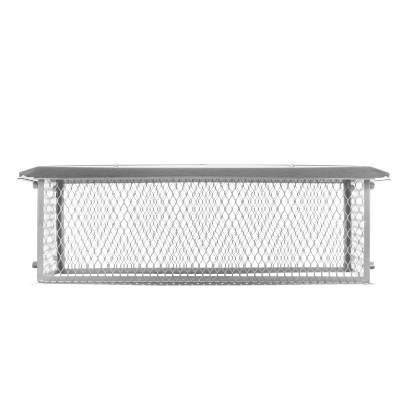  Chapeau de cheminée à conduits multiples, Acier inoxydable, H 14 po x l 41 po x p 17 po