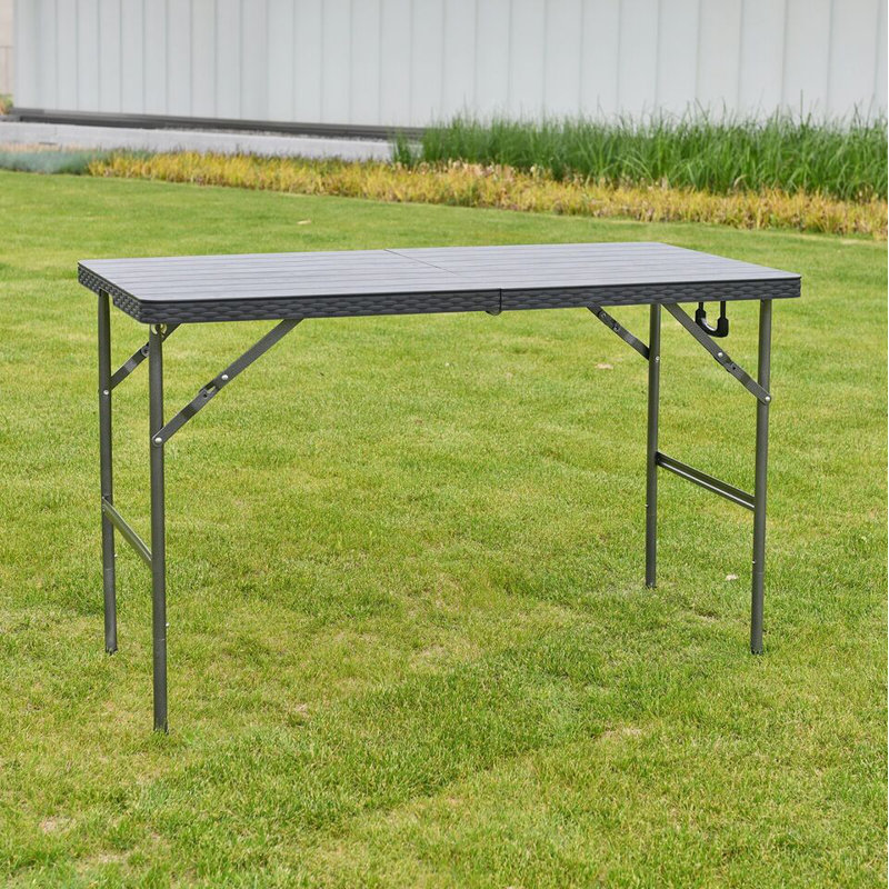 Oakden 56cm Rectangular Adjustable Folding Table with 4 Chairs