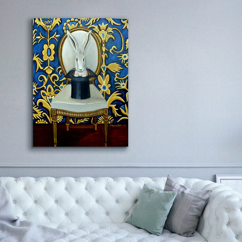 «Magic Hat» par Catherine A Nolin, art mural sur toile, H 16 po x l 12 po x P 0,75 po