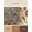 Tapis à motif floral de style champêtre beige lavable à la machine - Reliure beige-1113055021