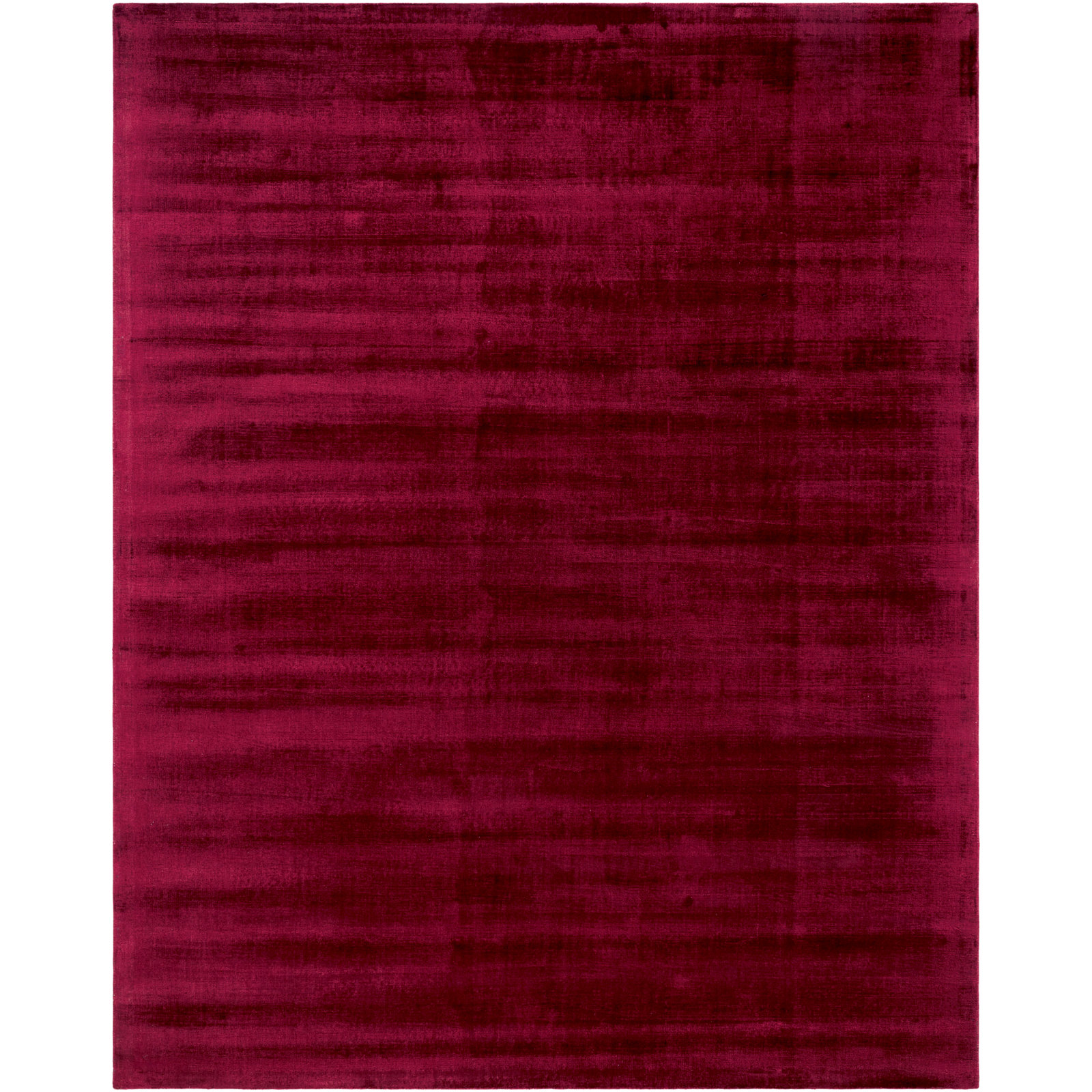 Fennel Handmade Viscose Red Rug, Rectangle 9' x 12'