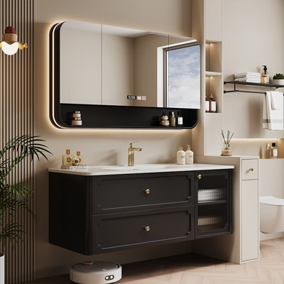 Simple retro bathroom cabinet.