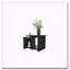 Table basse noire avec rangement ouvert-1096995025