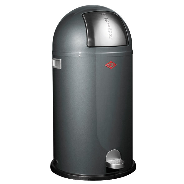 Kickboy Metal Mit Pedal Kitchen Trash Can - 40L, Graphite