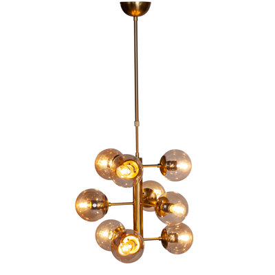 Stephon 9 - Light Sputnik Modern Linear Chandelier