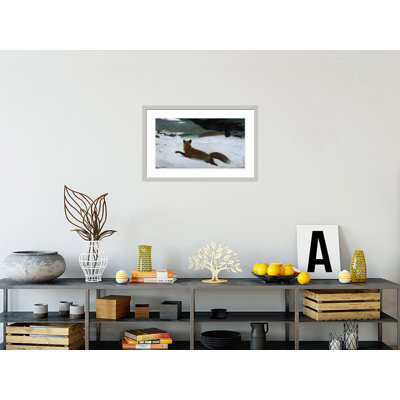 «The Fox Hunt» par Winslow Homer, impression giclée sur cadre
