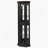 Lighted Corner Curio Cabinet - Glass Display Shelf With Tempered Glass Doors, Adjustable Shelving, And Included Bead Bulb - Ideal Bar Cabinet For Home Decor- BLACK-841363083