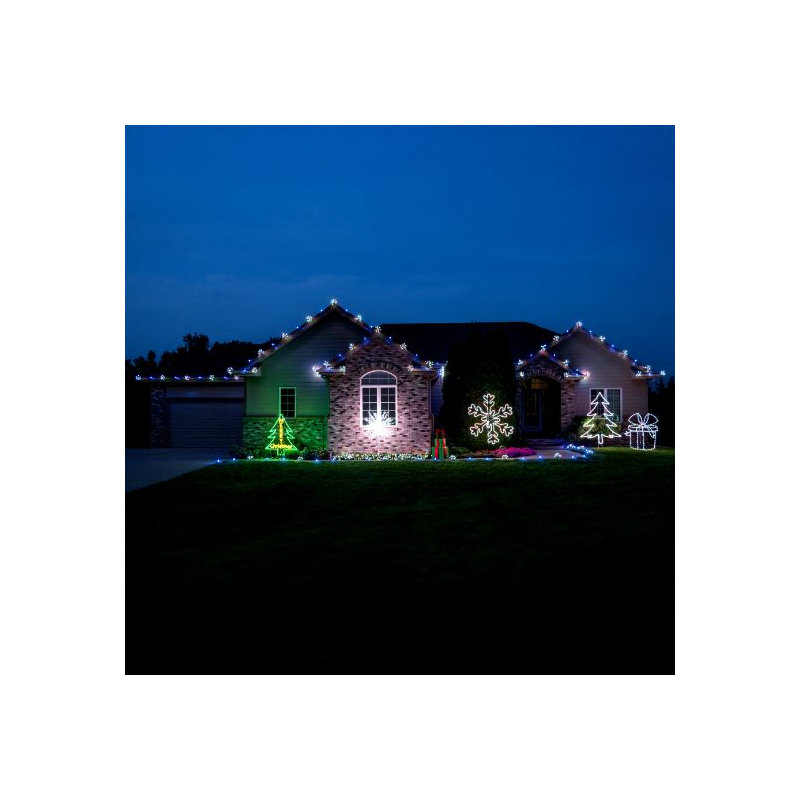 Lumières C9 Glitzer® blanc froid avec base blanche, 10000 Kelvins
