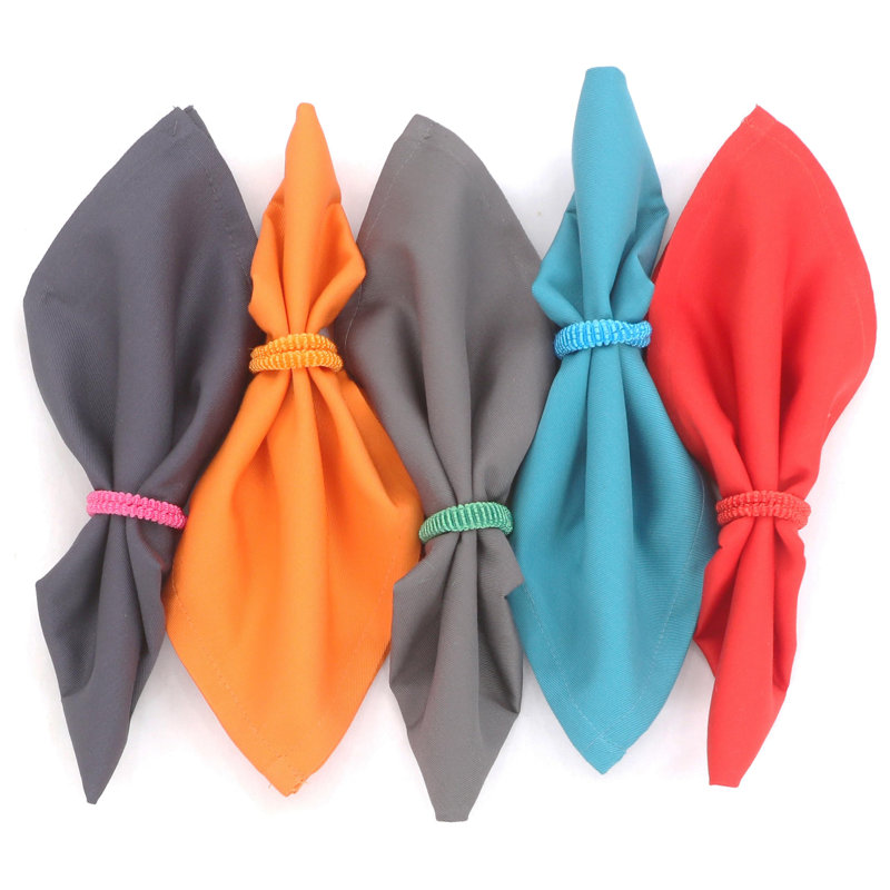 Multi Color Cotton Square Cloth Napkins, Multicolor