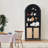 Aterion 70.9" Arched Storage Bookcase-1748222604