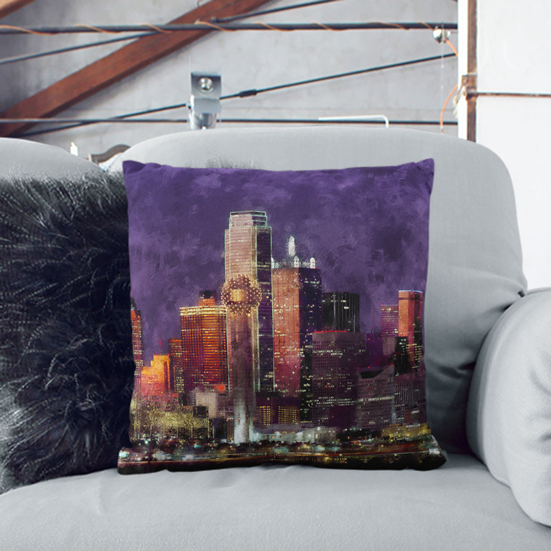 Square Cushion, 55cm H x 55cm W x 20cm D, Black