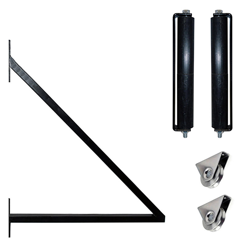 Black Steel Arched 16 ft Driveway Gate with Opener