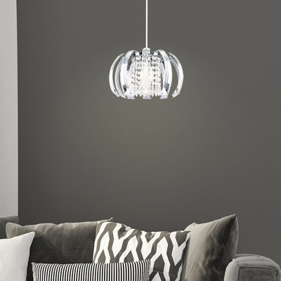 18 cm H Novelty Pendant Shade ( Clip On ) in Clear