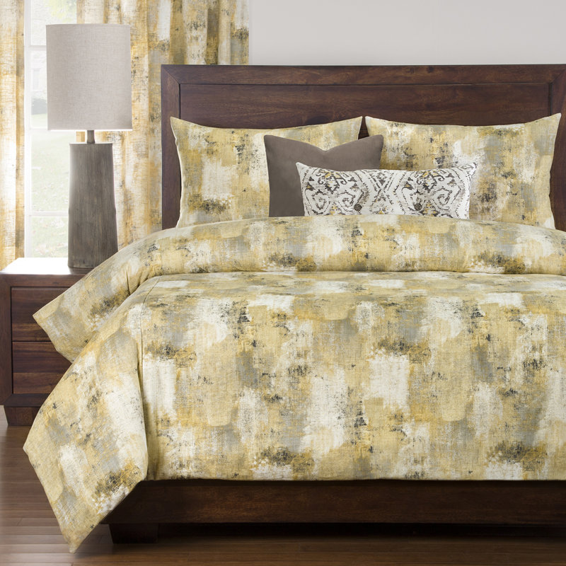 Ensemble de housse de couette Calcutta Luxury, Canari, Housse de couette grand +2 coussins décoratifs