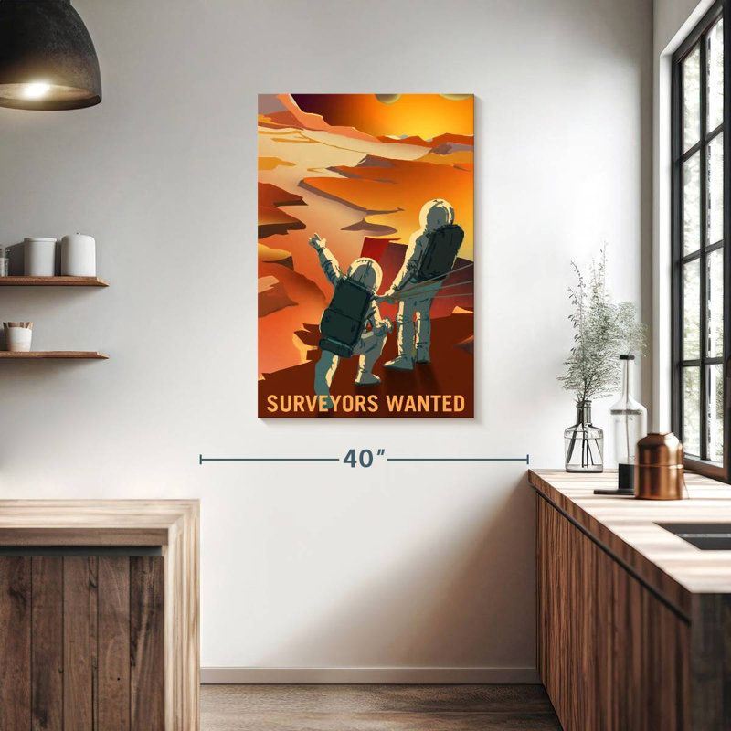 Oberle Mars Explorers Wanted Poster IV, 39" H x 26" W